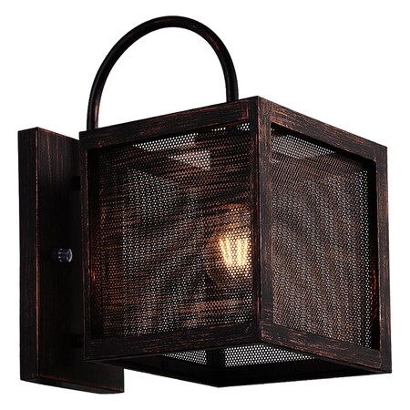 Cwi Lighting One Light Wall Sconce With Antique Copper Finish 9976W8-1-107